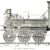 Engraving of the Royal George steam locomotive.